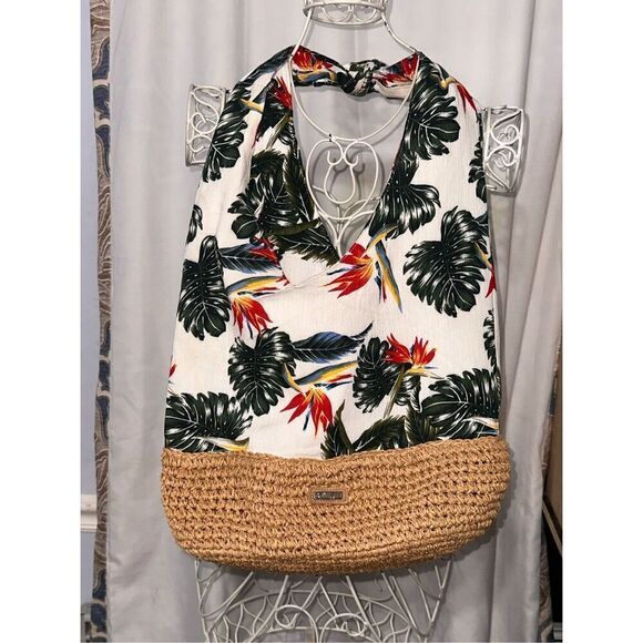 Nice Caribbean Joe Tote Beach Bag Shoulder Bag GOOD CONDITION - Picture 2 of 10